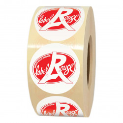 Étiquettes adhésives en papier Label Rouge – rouleau de 1000