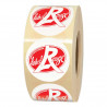 Étiquettes adhésives en papier Label Rouge – rouleau de 1000