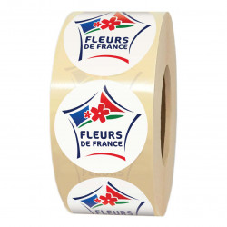 1000 étiquettes autocollantes FLEURS DE FRANCE pour fleuristes, pépinières, horticulteurs