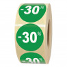 Rouleau d'étiquettes adhésives de soldes et promotion -30%