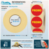 1000 pastilles autocollantes PROMO pour indiquer les promotions en magasins