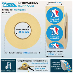stickers ronds autocollants pour coller sur produits fabriqués en France