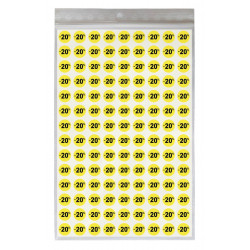 Étiquettes -20% - Pastilles rondes Ø 10 mm - 252 exemplaires