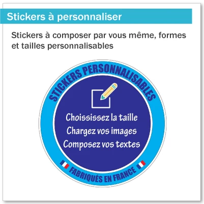 Stickers autocollants personnalisables