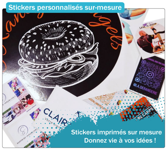 Stickers sur-mesure personnalisables
